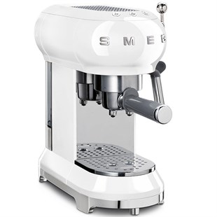 SMG-0037,SMEG Beyaz Espresso Kahve Makinesi ECF01WHEU