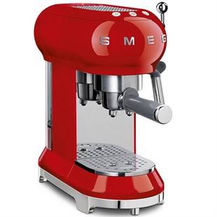 SMG-0036,SMEG Kırmızı Espresso Kahve Makinesi ECF01RDEU