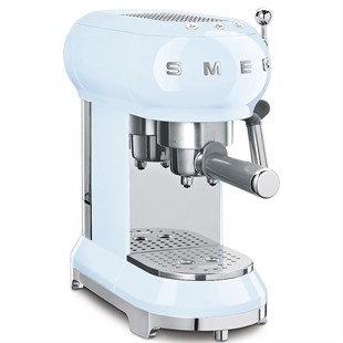 SMG-0033,SMEG Pastel Mavı Espresso Kahve Makinesi ECF01PBEU