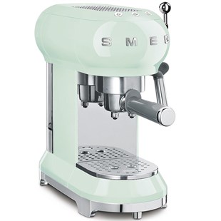 SMG-0034,SMEG Pastel Yeşil Espresso Kahve Makinesi ECF01PGEU
