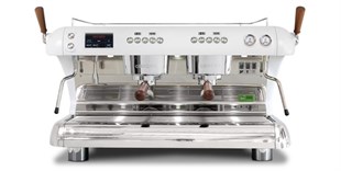 ASCASO073,Ascaso Big Dream T White Serisi İkili Beyaz Kahve Makinesi