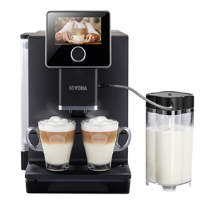 NVN012,Nivona NCIR 9'60 Serisi Mat Siyah-Krom Otomatik Kahve Makinesi